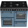 Stoves DX RCA RICH 100DF TWB 100cm Dual Fuel Range Cooker, Twilight Blue, A Rated