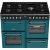 Stoves DX RCA RICH 100DF DMA 100cm Dual Fuel Range Cooker, Deep Marine, Green, A Rated