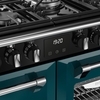 Stoves DX RCA RICH 100DF DMA 100cm Dual Fuel Range Cooker, Deep Marine, Green, A Rated