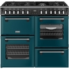 Stoves DX RCA RICH 100DF DMA 100cm Dual Fuel Range Cooker, Deep Marine, Green, A Rated