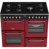 Stoves DX RCA RICH 100DF GAR 100cm Dual Fuel Range Cooker, Garnet Red, A Rated