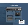 Stoves DX RCA RICH 100Ei RTY TWB 100cm Induction Range Cooker, Twilight Blue, A Rated
