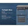 Stoves DX RCA RICH 100Ei RTY TWB 100cm Induction Range Cooker, Twilight Blue, A Rated