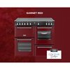 Stoves DX RCA RICH 100Ei RTY GAR 100cm Induction Range Cooker, Garnet Red, A Rated