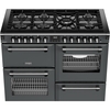 Stoves DX RCA RICH 110DF AGR 110cm Dual Fuel Range Cooker, Anthracite Grey, A Rated