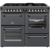 Stoves DX RCA RICH 110DF AGR 110cm Dual Fuel Range Cooker, Anthracite Grey, A Rated