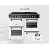 Stoves DX RCA RICH 110DF IWH 110cm Dual Fuel Range Cooker, Ice White, A Rated