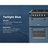 Stoves DX RCA RICH 110DF TWB 110cm Dual Fuel Range Cooker, Twilight Blue, A Rated