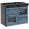Stoves DX RCA RICH 110DF TWB 110cm Dual Fuel Range Cooker, Twilight Blue, A Rated