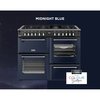Stoves DX RCA RICH 110DF MBL 110cm Dual Fuel Range Cooker, Midnight Blue, A Rated