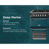 Stoves DX RCA RICH 110DF DMA 110cm Dual Fuel Range Cooker, Deep Marine, Green, A Rated