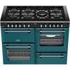 Stoves DX RCA RICH 110DF DMA 110cm Dual Fuel Range Cooker, Deep Marine, Green, A Rated