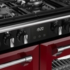 Stoves DX RCA RICH 110DF GAR 110cm Dual Fuel Range Cooker, Garnet Red, A Rated