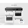 Stoves DX RCA RICH 110Ei RTY IWH 110cm Dual Fuel Range Cooker, Ice White, A Rated