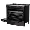 Belling BEL RCA VISION SGL 90cm Dual Fuel Range Cooker, Black, A Rated