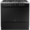 Belling BEL RCA VISION SGL 90cm Dual Fuel Range Cooker, Black, A Rated