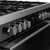 Belling BEL RCA VISION SGL 90cm Dual Fuel Range Cooker, Black, A Rated