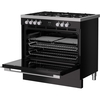 Belling BEL RCA VISION SGL 90cm Dual Fuel Range Cooker, Black, A Rated
