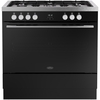 Belling BEL RCA VISION SGL 90cm Dual Fuel Range Cooker, Black, A Rated