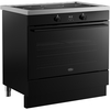 Belling BEL RCA VISION SGL 90cm Induction Range Cooker, Black, A Rated