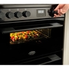 Belling FSA VISION 60DF BLK Dual Fuel Cooker with Double Oven, Black, A Rated
