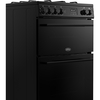 Belling FSA VISION 60DF BLK Dual Fuel Cooker with Double Oven, Black, A Rated