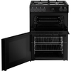 Belling FSA VISION 60DF BLK Dual Fuel Cooker with Double Oven, Black, A Rated