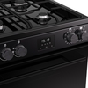 Belling FSA VISION 60DF BLK Dual Fuel Cooker with Double Oven, Black, A Rated