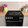 Belling FSA VISION 60DF BSS Dual Fuel Cooker with Double Oven, Black, A Rated