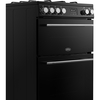 Belling FSA VISION 60DF BSS Dual Fuel Cooker with Double Oven, Black, A Rated