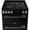 Belling FSA VISION 60DF BSS Dual Fuel Cooker with Double Oven, Black, A Rated