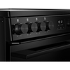Belling FSA VISION 60E BLK Ceramic Electric Cooker with Double Oven, Black, A Rated
