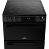 Belling FSA VISION 60E BLK Ceramic Electric Cooker with Double Oven, Black, A Rated