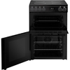 Belling FSA VISION 60E BLK Ceramic Electric Cooker with Double Oven, Black, A Rated