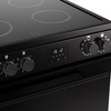 Belling FSA VISION 60E BLK Ceramic Electric Cooker with Double Oven, Black, A Rated