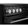 Belling FSA VISION 60E BSS Ceramic Electric Cooker with Double Oven, Black, A Rated