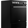Belling FSA VISION SGL Induction Electric Cooker with Single Oven, Black, A Rated