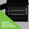 New World FDO 50E WHI Ceramic Electric Cooker with Double Oven, White, A Rated