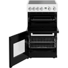 New World FDO 50E WHI Ceramic Electric Cooker with Double Oven, White, A Rated