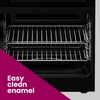 New World FDO 50E WHI Ceramic Electric Cooker with Double Oven, White, A Rated