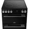 Belling FSA VISION 60Ei Induction Electric Cooker with Double Oven, Black, A Rated
