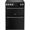 Belling FSA VISION 60Ei Induction Electric Cooker with Double Oven, Black, A Rated