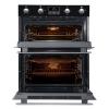 Belling BI702FPCT Black Built-Under Electric Double Oven, A Rated