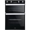 Belling BI902FP Black Built-In Electric Double Oven, A Rated