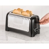 Dualit 46025 Long Slot Lite Toaster, 4 Slice, Black