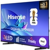 Hisense 50E78QTUK 50" QLED Smart Television, 4K Ultra HD, Black, E Rated