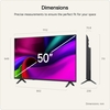 LG 50NU900B6LA.AEK 50" LED Smart Television, 4K Ultra HD, Black, G Rated