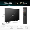 Hisense 55E78QTUK PRO 55" QLED Smart Television, 4K Ultra HD, Black, E Rated