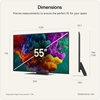 LG 55QNED87B6A.AEK 55" QNED Mini LED Smart Television, 4K Ultra HD, Black, E Rated