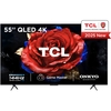 TCL 55T8C-UK 55" QLED Smart Television, 4K Ultra HD, Black, F Rated